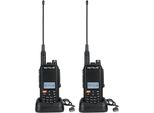 Radio Amatoriale Retevis A61, Radio Dual Band Gps, Radio Amatoriale Impermeabile IP67, 2M/70Cm/Fm/Am, Batteria 2200Mah Radio A 2 Vie Per Soccorso D'emergenza, Hotel