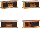 Vidaxl Mobile Tv 110X30X45 Cm In Legno Massiccio Antico - Mobile Tv - Mobili Tv - Mobili Tv - Mobili Tv