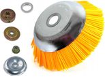 200 Mm Spazzola Per Erbacce Spazzola In Nylon Per Decespugliatore + Set Di Montaggio