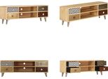 Vidaxl Scaffale Tv 120 X 30 X 40 Cm In Legno Massiccio Di Mango - Mobile Tv - Mobile Tv - Mobili Tv - Mobili Tv