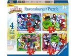 Ravensburger Puzzle Spidey E I Suoi Fantastici Amici 4In1 (12, 16, 20, 24 Pezzi)