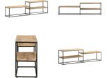 Vidaxl Mobile Tv 180X30X50 Cm Legno Di Mango Grezzo - Mobile Tv - Mobili Tv - Mobili Tv - Credenza