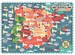 Puzzle Ravensburger Carta Dei Vini Iberici - Puzzle Da 1000 Pezzi