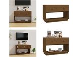 Mobile Tv Vidaxl Miele Marrone 90X40X60 Cm In Legno Di Pino Massiccio - Mobile Tv - Mobile Tv - Mobile Tv - Supporto Tv