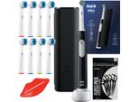 Spazzolino Elettrico Oral-B Pro 1 Nero + 8 Testine Di Ricambio + Custodia Nera