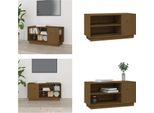 Vidaxl Mobile Tv Marrone Miele 80X35X40,5 Cm In Legno Di Pino Massiccio - Mobile Tv - Mobile Tv - Mobili Tv - Porta Tv
