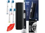 Spazzolino Elettrico Oral-B Pro 1 Nero + 4 Testine Di Ricambio + Custodia Nera