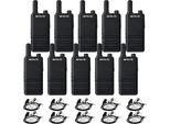 Retevis Walkie Talkie RT622P, Pmr 446 Set Radio Professionale Ricaricabile, 1620 Mah, Vox, 16 Ctcss Dcs Radio Portatile Leggera 10S