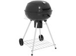Outsunny Barbecue A Carbonella, Barbecue Da Campeggio Con Griglia, Ripiano, Raccogli Cenere Nero