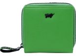 Braun BüFfel Pelle Portafoglio Capri Zip Wallet Green Verde
