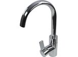 Rubinetto Miscelatore Monocomando Lucca Ovale Caravan Camper Barca + Interruttore Cromo