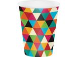 Creative Party - Triangolo - Bicchiere Monouso, Cartone 8-Pack SG29213 (Taglia Unica) (Colorato)