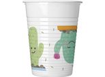 Procos - Cactus - Bicchieri Da Festa, Plastica, Confezione Da 8 SG31968 (Taglia Unica) (Colorati)