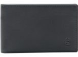 Esquire Pelle Porta Carte Di Credito Logo Credit Card Holder Black Nero