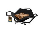 Kotarbau® Ciotola Da Fuoco Ciotole Da Fuoco Per Il Giardino Ciotola Da Fuoco Pieghevole 60 Cm X 66 Cm Lamiera D'acciaio Resistente Al Calore Colore
