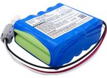 Techtek Batteria Compatibile Con [Kenz Cardico] Cardico 1210, Cardico 1210C, Cardico 1211 Sostituisce HHR-11F25G1, Per HHR-38AF25G1