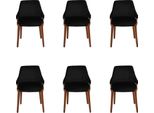 Sedie Moderne Nere 6X Sedie In Legno Sedie Di Design Arredamento Nuovo