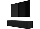 TV-SCHRANK : Nero Opaco, 140 X 34 X 32 Cm