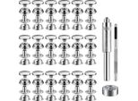 Inf Set Con Chiusura A Scatto Da 15 Mm - Set Di Attrezzi Con Bottoni A Pressione D'argento