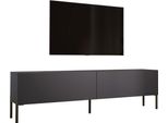 Cabinet Tv: Antracite Con Gambe Nere, 170 X 52 X 32 Cm