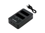 DF-NKP700UH Caricabatterie Compatibile Con [Nikon] Coolpix P7000, Coolpix P7100, Coolpix P7700, Coolpix P7800, D3100, D3100 Dslr, D3200, D3200 Dslr,