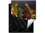 Darhaus Piastra Di Copertura Per Fornelli 45X52 Cm Tappetino Antiscivolo Roll-Up, Spezie - Cucchiaio