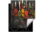 Darhaus Piastra Di Copertura Per Fornelli 45X52 Cm Tappetino Antiscivolo Roll-Up, Spezie - Cucchiaio