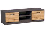 Tavolino Per Tv Silvio 2 – Grafite / Rovere Wotan