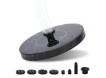 Pompa Solare 1,5W Fontana Fontana Da Giardino Con 6 Stili Di Fontana Pompa Solare Per Acqua Pompa Per Fontana Pompa Solare Per Laghetto Pompa Solare Per Fontana Da Bagno Nero