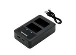 DF-SNX500UH Caricabatterie Compatibile Con [Sony] Alpha 33, Alpha 5000, Alpha 5100, Alpha 55, Alpha 55V, Alpha 6, Alpha 7, Alpha A6300, Alpha A7 Ii,