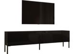 Cabinet Tv: Nero Opaco / Nero Lucido Con Gambe Nere, 170 X 52 X 32 Cm