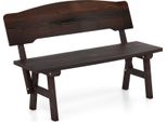 Costway Panca Da Giardino A 2 Posti, Panca Resistente Alle Intemperie, Panca Da Parco In Legno Fino A 325Kg 120X51X78Cm