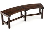 Panca Da Giardino Costway Per 2-3 Posti, Panca Resistente Alle Intemperie, Panca In Legno Fino A 325Kg 139X36X41Cm