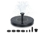 Tolletour Pompa Solare 1,5W Fontana Da Giardino Con 6 Stili Di Fontana Pompa Solare Per Acqua Pompa Per Fontana Pompa Solare Per Laghetto Pompa Solare Per Fontana Da Bagno Nero