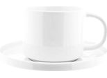 Set Di Tazze Almina Per Moka - Set Da 12 Pezzi Bianco - Tazza Da Espresso 100 Ml Liscio