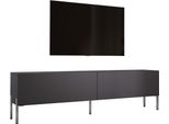 Cabinet Tv: Antracite Con Gambe Cromate, 170 X 52 X 32 Cm