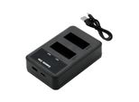 DF-CNX700UH Caricabatterie Compatibile Con [Canon] Eos 100D, Eos Kiss X7, Eos M, Eos M2, Eos SL1, EOS-M, EOS-M10, EOS-M100, EOS-M2, EOS-M50, OS-M, Po