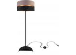 Lampada Da Terra Soggiorno Grigio-Nero-Oro Lampada Da Terra Design Moderno E27 Della Serie N340 (N340-P-GRS)