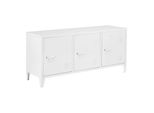 In And Outdoormatch Freddie Cabinet Rocio - Metallo - 58 X 113 X 40 Cm - Bianco - Design Elegante