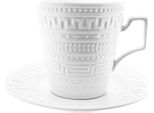 Set Di Tazze Almina Per Moka - Set Da 12 Pezzi Bianco - Tazza Per Espresso Da 100 Ml A Fantasia