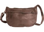 Harold's Pelle Borsa A Tracolla Submarine Shoulderbag Zip Brown Marrone Scuro