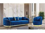 Poltrona Chesterfield Blu Salotto Poltrona Rotonda Di Design Monoposto