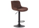 In And Outdoormatch Sgabello Darien - Marrone Nero - Altezza Seduta 60-82 Cm - Set Di 2 - Regolabile In Altezza - Per Cucina E Bar - Con Schienale - Sgabelli Da Bar Ergonomici