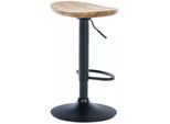 In And Outdoormatch Sgabello Da Bar Valentin - Legno - Altezza Seduta 56-80 Cm - Set Di 1 - Senza Schienale - Regolabile In Altezza - Cucina E Bar - Sgabelli Da Bar Ergonomici