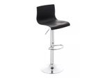 In And Outdoorsgabello Da Bar Janelle - Nero - Seduta In Plastica - Gambe Cromate - Regolabile In Altezza - Altezza Seduta Da 59 A 80 Cm - Deluxe