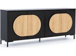 Cassettiera Nera-Marrone Camera Da Letto Cassettiera In Legno Di Design Credenza Fine Jv Moebel