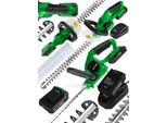 Tagliasiepi Elettrico A Batteria Maltec 20V, Lunghezza Di Taglio 58 Cm, Batteria 2Ah, Protezione Per La Mano, Protezione Per La Spada E Occhiali Di Sicurezza In Un Set, Velocità 1300 Giri/Min