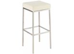 In And Outdoormatch Sgabello Raquel - Senza Schienale - Set Di 1 - Ergonomico - Sgabello Da Cucina O Da Mensa - Quadrato - Nero - Altezza Seduta 85Cm
