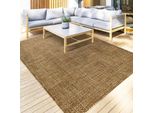 Tappeto Per Esterni Ella 2 Colori Durevole E Resistente Agli Agenti Atmosferici Marrone 80 X 150 Cm