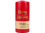 Candela Di Cera Naturale Pure Design - Rosso Natale 130X60